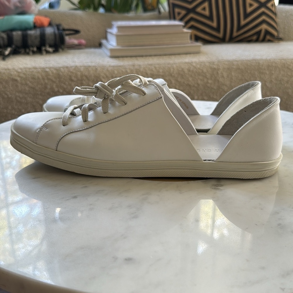 Freda Salvador White D’Orsay sneakers